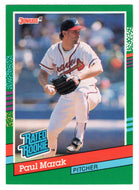 Paul Marak RC - Atlanta Braves - Rated Rookie (MLB Baseball Card) 1991 Donruss # 413 Mint