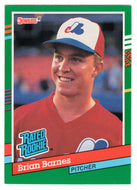 Brian Barnes RC - Montreal Expos - Rated Rookie (MLB Baseball Card) 1991 Donruss # 415 Mint