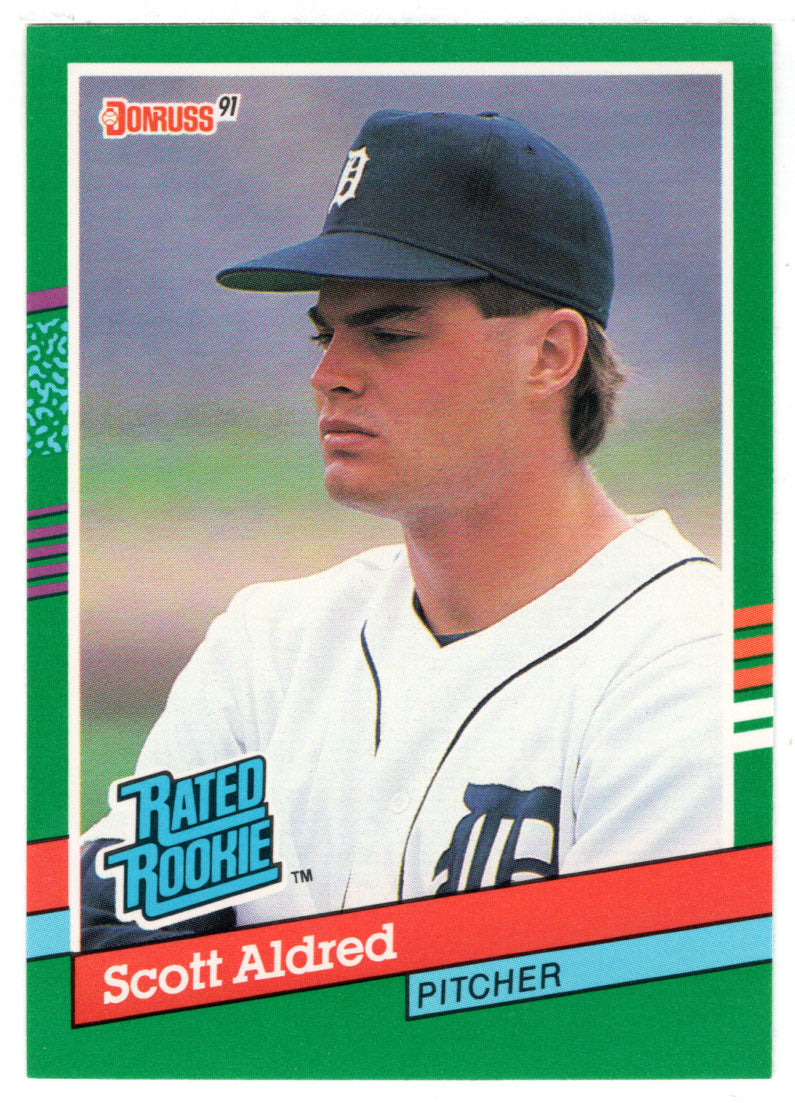 Scott Aldred - Detroit Tigers - Rated Rookie (MLB Baseball Card) 1991 Donruss # 422 Mint