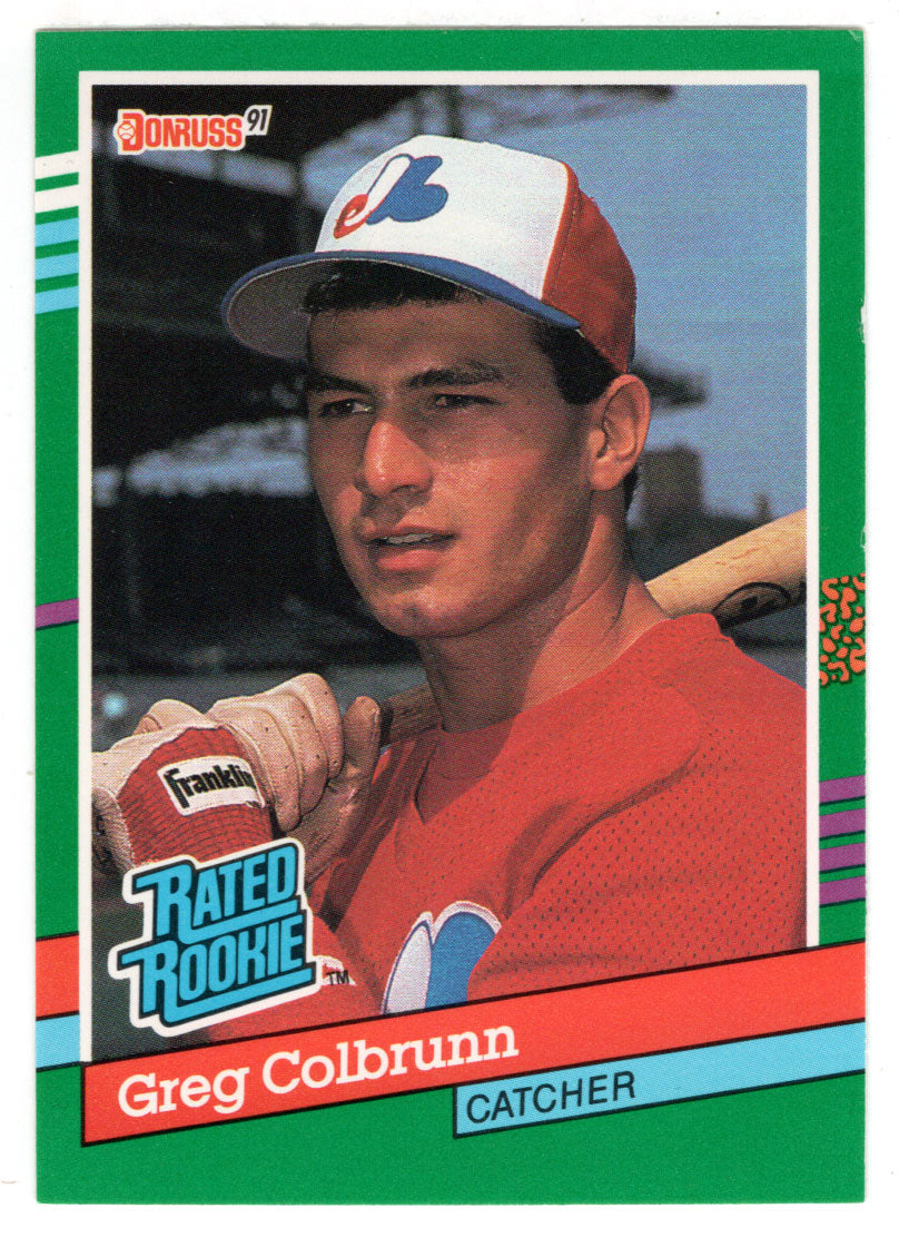 Greg Colbrunn RC - Montreal Expos - Rated Rookie (MLB Baseball Card) 1991 Donruss # 425 Mint