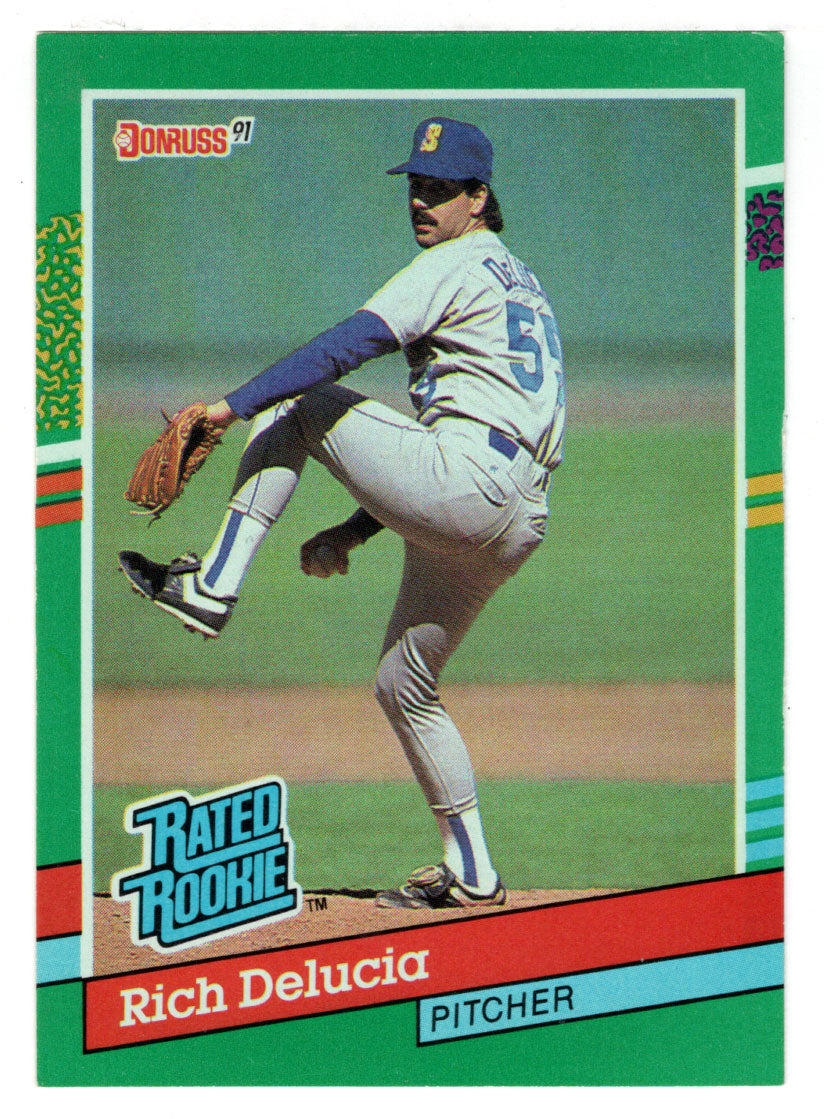 Rich DeLucia RC - Seattle Mariners - Rated Rookie (MLB Baseball Card) 1991 Donruss # 426 Mint