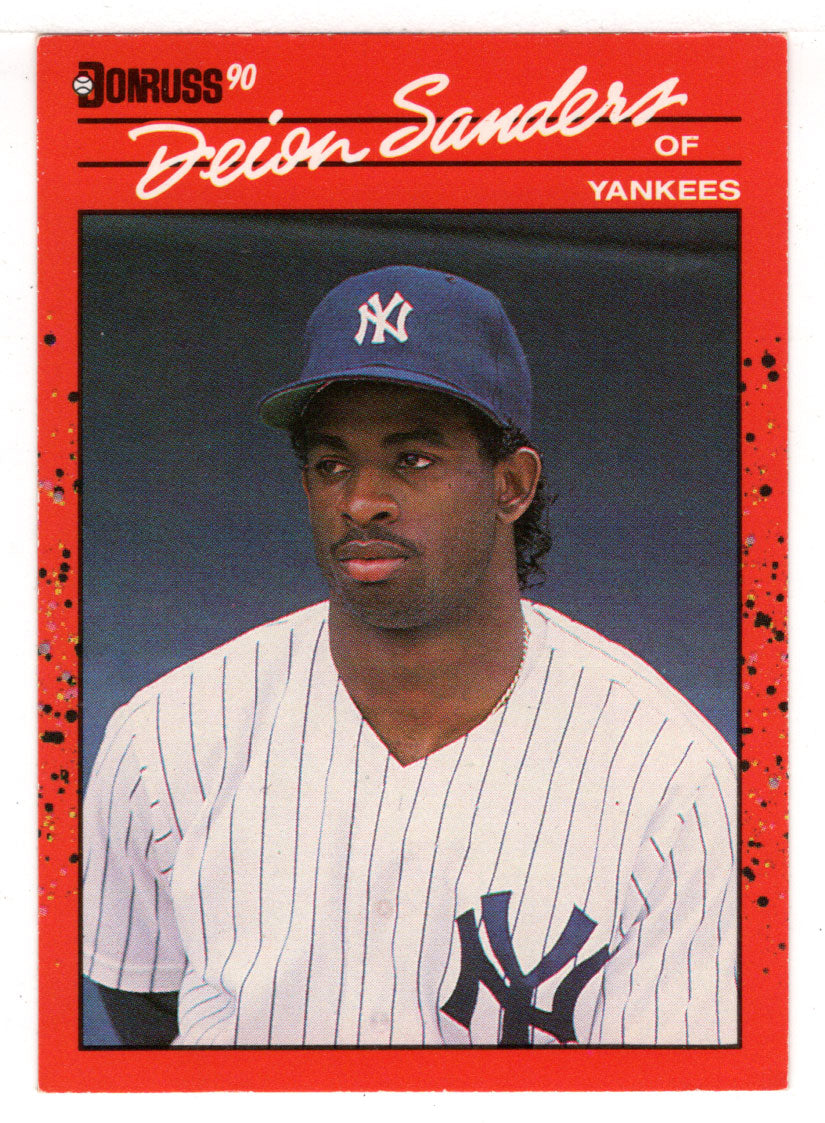 Deion Sanders - New York Yankees (MLB Baseball Card) 1990 Donruss # 427 Mint