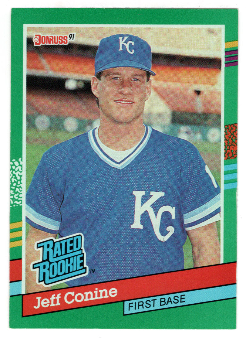 Jeff Conine RC - Kansas City Royals - Rated Rookie (MLB Baseball Card) 1991 Donruss # 427 Mint