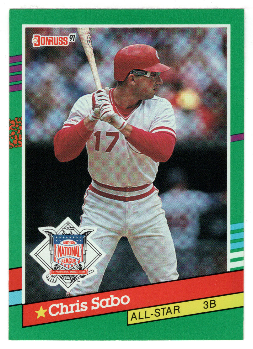 Chris Sabo - Cincinnati Reds - All-Star (MLB Baseball Card) 1991 Donruss # 440 Mint
