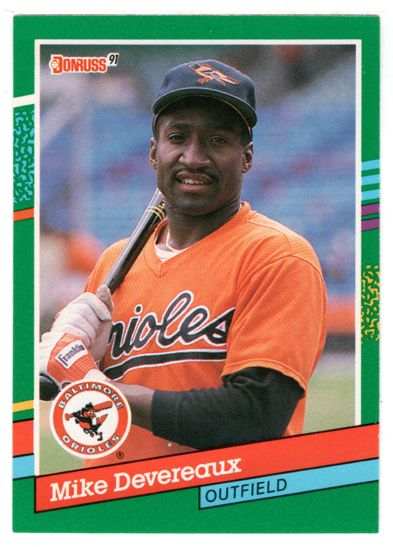 Mike Devereaux - Baltimore Orioles (MLB Baseball Card) 1991 Donruss # 444 Mint