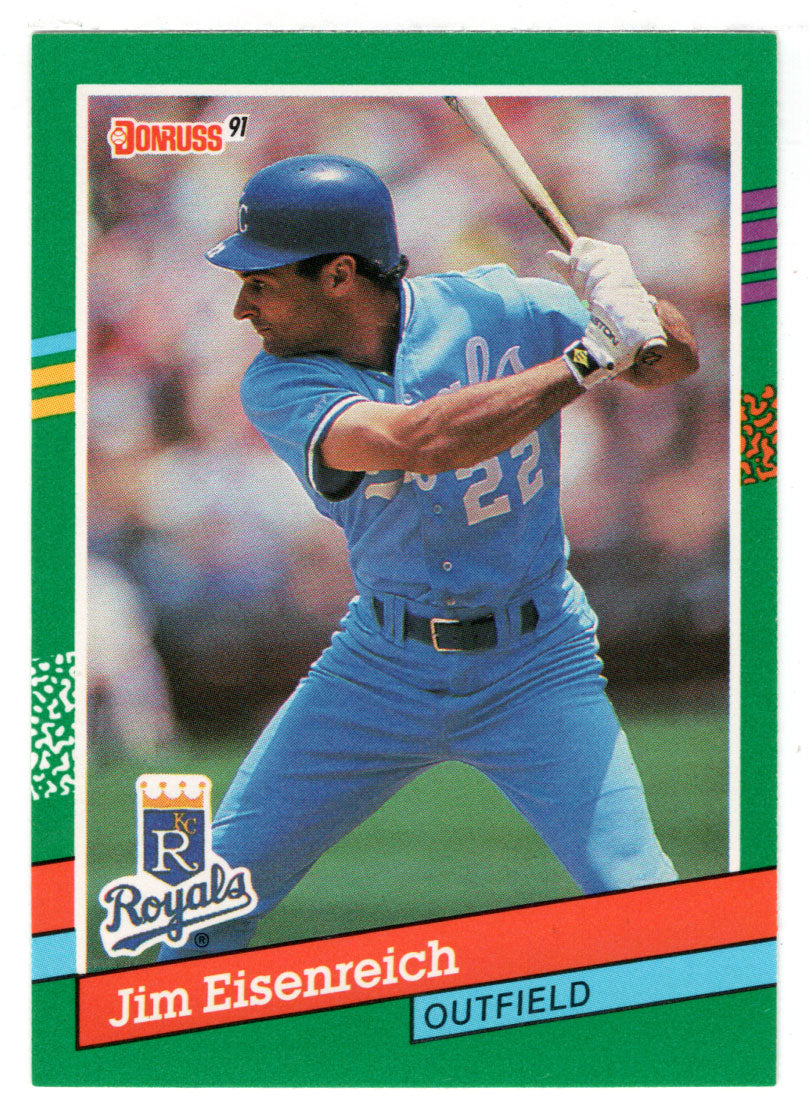 Jim Eisenreich - Kansas City Royals (MLB Baseball Card) 1991 Donruss # 448 Mint