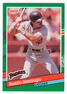 Benito Santiago - San Diego Padres (MLB Baseball Card) 1991 Donruss # 449 Mint