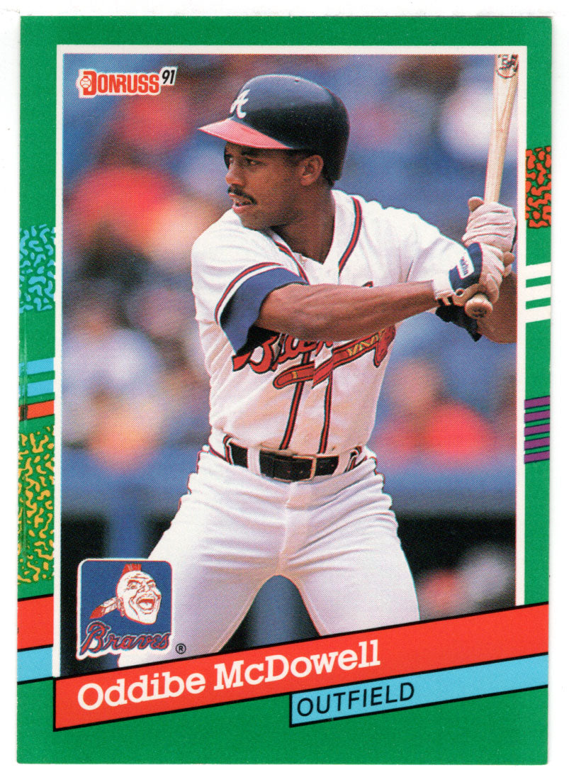 Oddibe McDowell - Atlanta Braves (MLB Baseball Card) 1991 Donruss # 450 Mint