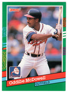 Oddibe McDowell - Atlanta Braves (MLB Baseball Card) 1991 Donruss # 450 Mint