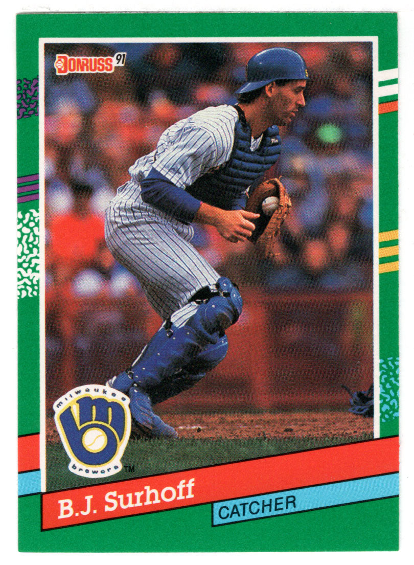 B.J. Surhoff - Milwaukee Brewers (MLB Baseball Card) 1991 Donruss # 460 Mint