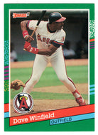 Dave Winfield - California Angels (MLB Baseball Card) 1991 Donruss # 468 Mint