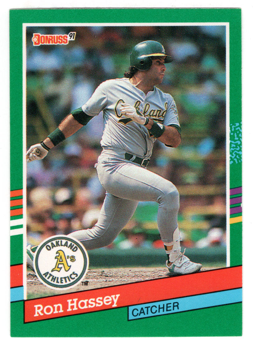 Ron Hassey - Oakland Athletics (MLB Baseball Card) 1991 Donruss # 476 Mint