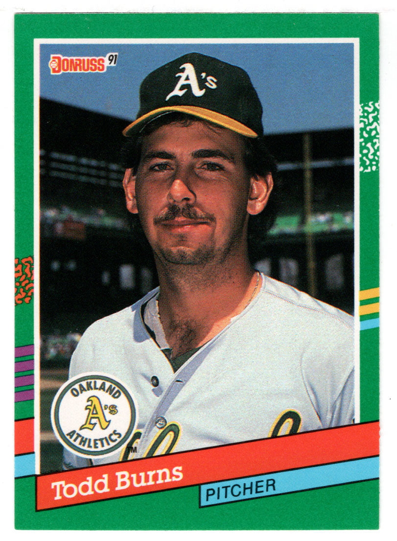Todd Burns - Oakland Athletics (MLB Baseball Card) 1991 Donruss # 479 Mint