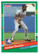 Andres Thomas - Atlanta Braves (MLB Baseball Card) 1991 Donruss # 491 Mint