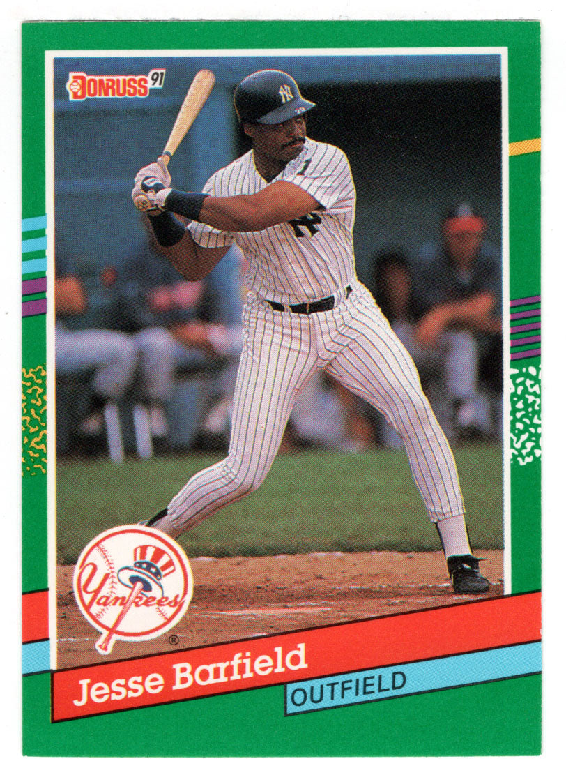 Jesse Barfield - New York Yankees (MLB Baseball Card) 1991 Donruss # 498 Mint