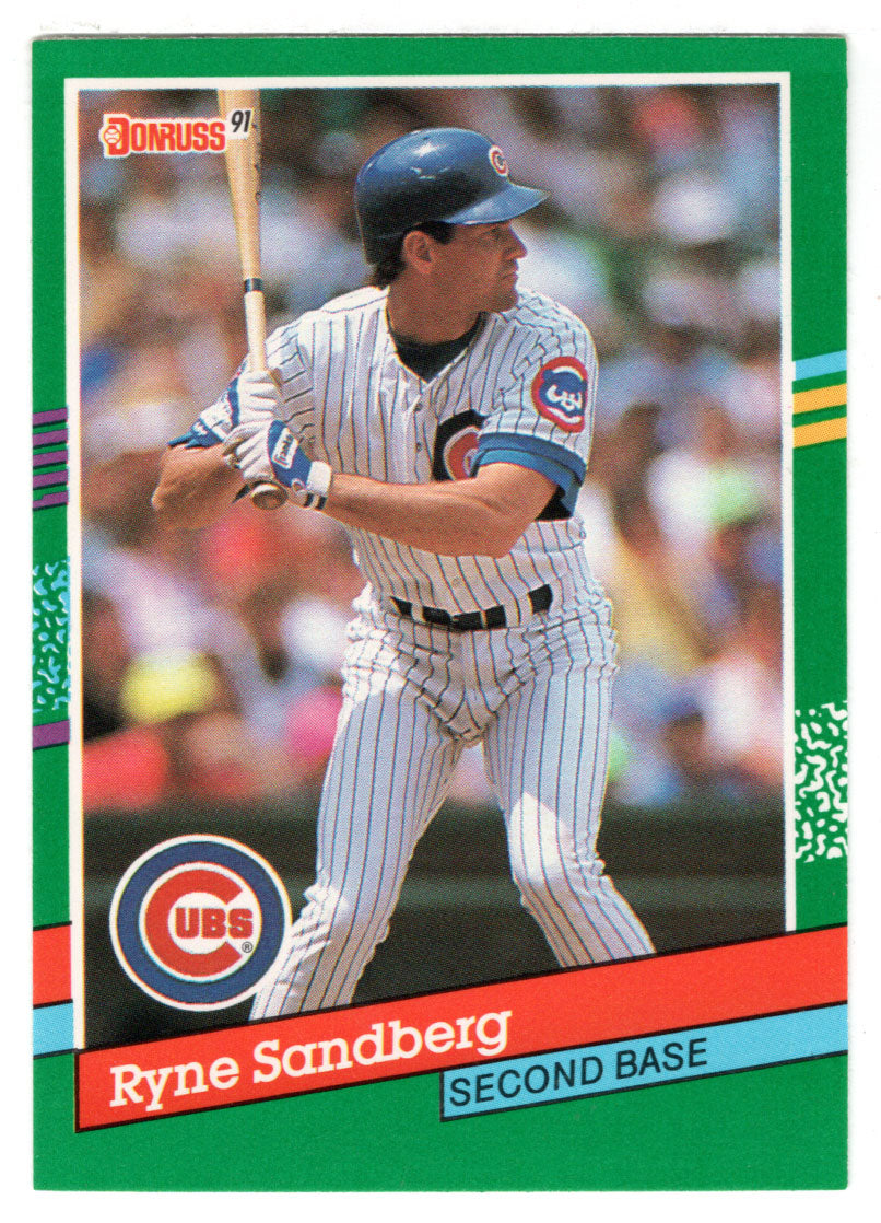 Ryne Sandberg - Chicago Cubs (MLB Baseball Card) 1991 Donruss # 504 Mint