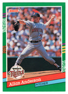 Allan Anderson - Minnesota Twins (MLB Baseball Card) 1991 Donruss # 527 Mint