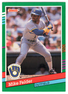 Mike Felder - Milwaukee Brewers (MLB Baseball Card) 1991 Donruss # 535  Mint