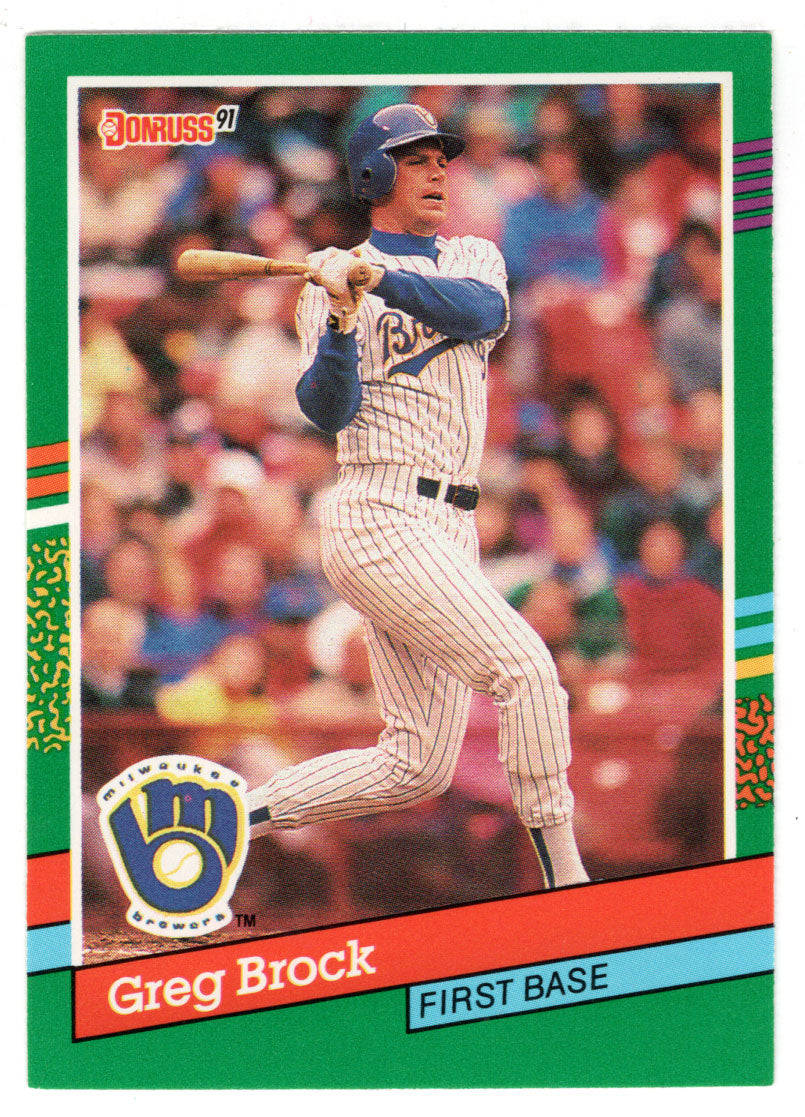 Greg Brock - Milwaukee Brewers (MLB Baseball Card) 1991 Donruss # 572 Mint