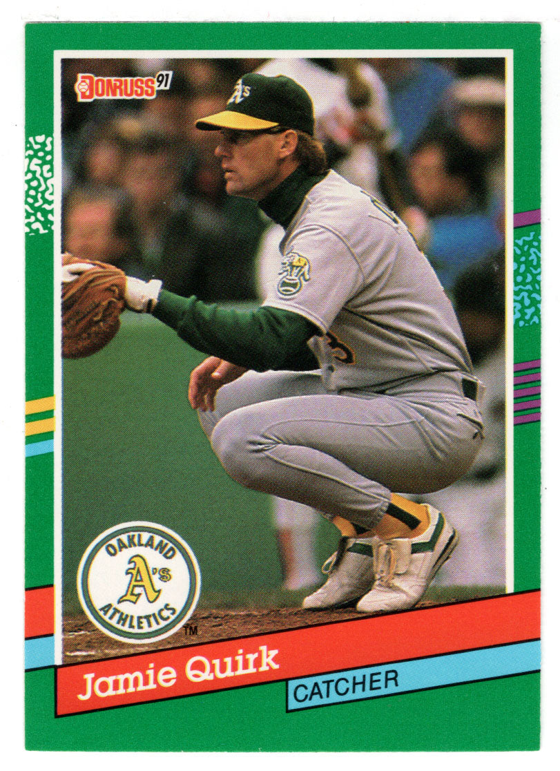 Jamie Quirk - Oakland Athletics (MLB Baseball Card) 1991 Donruss # 588 Mint