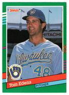 Tom Edens RC - Milwaukee Brewers (MLB Baseball Card) 1991 Donruss # 590 Mint