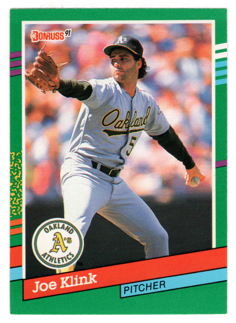 Joe Klink - Oakland Athletics (MLB Baseball Card) 1991 Donruss # 591 Mint