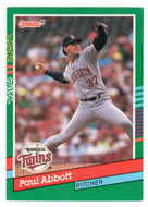 Paul Abbott RC - Minnesota Twins (MLB Baseball Card) 1991 Donruss # 639 Mint