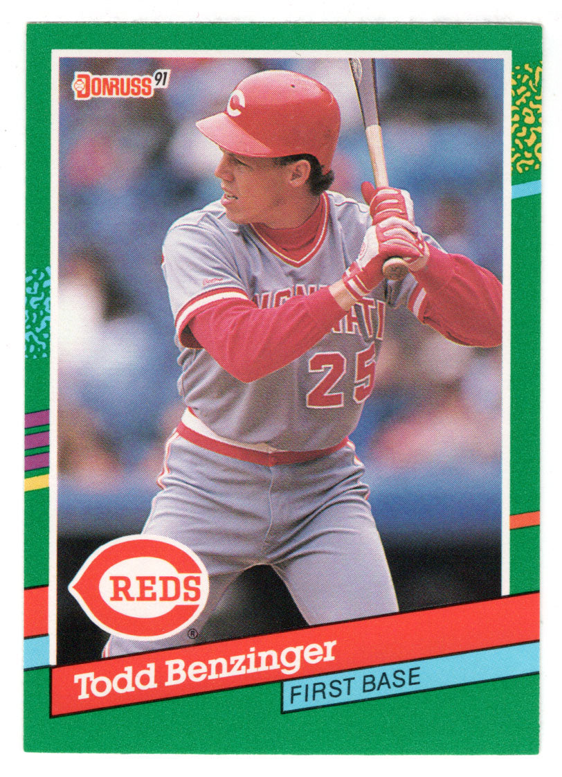 Todd Benzinger - Cincinnati Reds (MLB Baseball Card) 1991 Donruss # 640 Mint
