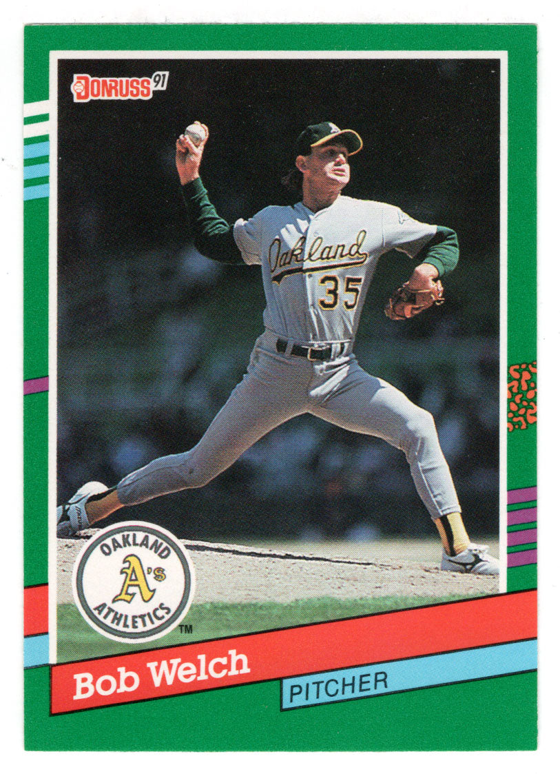 Bob Welch - Oakland Athletics (MLB Baseball Card) 1991 Donruss # 645 Mint