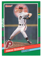 Jason Grimsley - Philadelphia Phillies (MLB Baseball Card) 1991 Donruss # 653 Mint