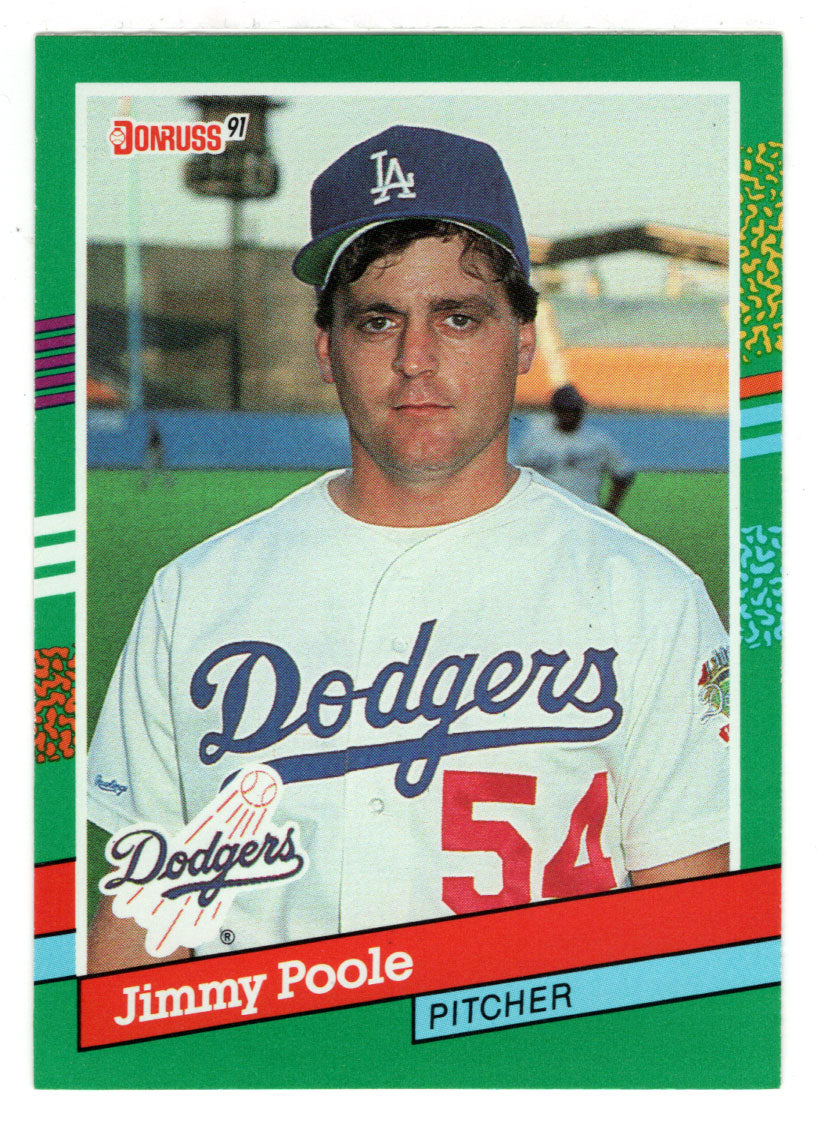Jim Poole - Los Angeles Dodgers (MLB Baseball Card) 1991 Donruss # 655 Mint