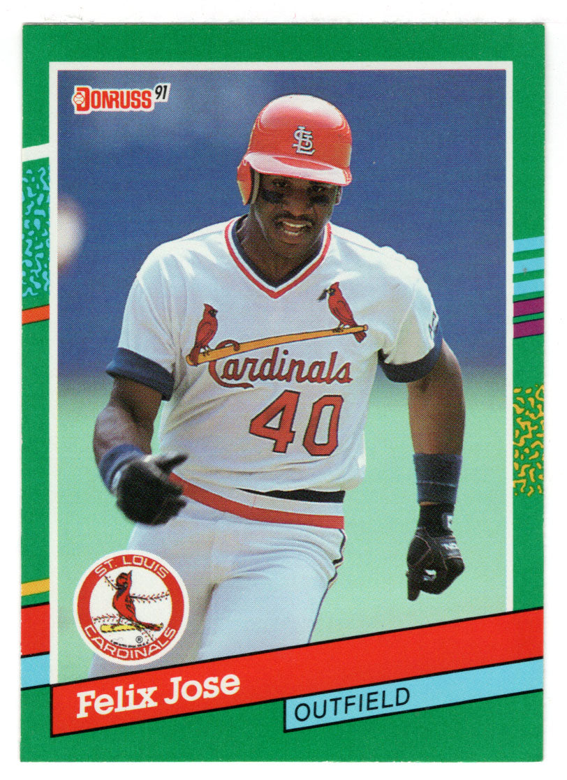 Felix Jose - St. Louis Cardinals (MLB Baseball Card) 1991 Donruss # 656 Mint