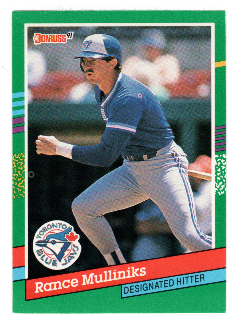 Rance Mulliniks - Toronto Blue Jays (MLB Baseball Card) 1991 Donruss # 663 Mint
