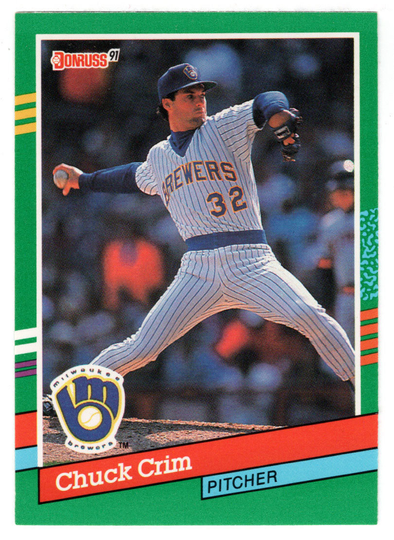 Chuck Crim - Milwaukee Brewers (MLB Baseball Card) 1991 Donruss # 684 Mint