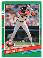 Gerald Young - Houston Astros (MLB Baseball Card) 1991 Donruss # 689 Mint