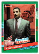 Sandy Alomar Jr. - Cleveland Indians - NL Rookie of The Year (MLB Baseball Card) 1991 Donruss # 693 Mint