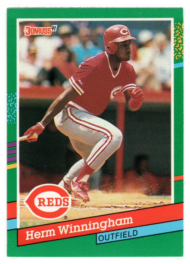 Herm Winningham - Cincinnati Reds (MLB Baseball Card) 1991 Donruss # 695 Mint