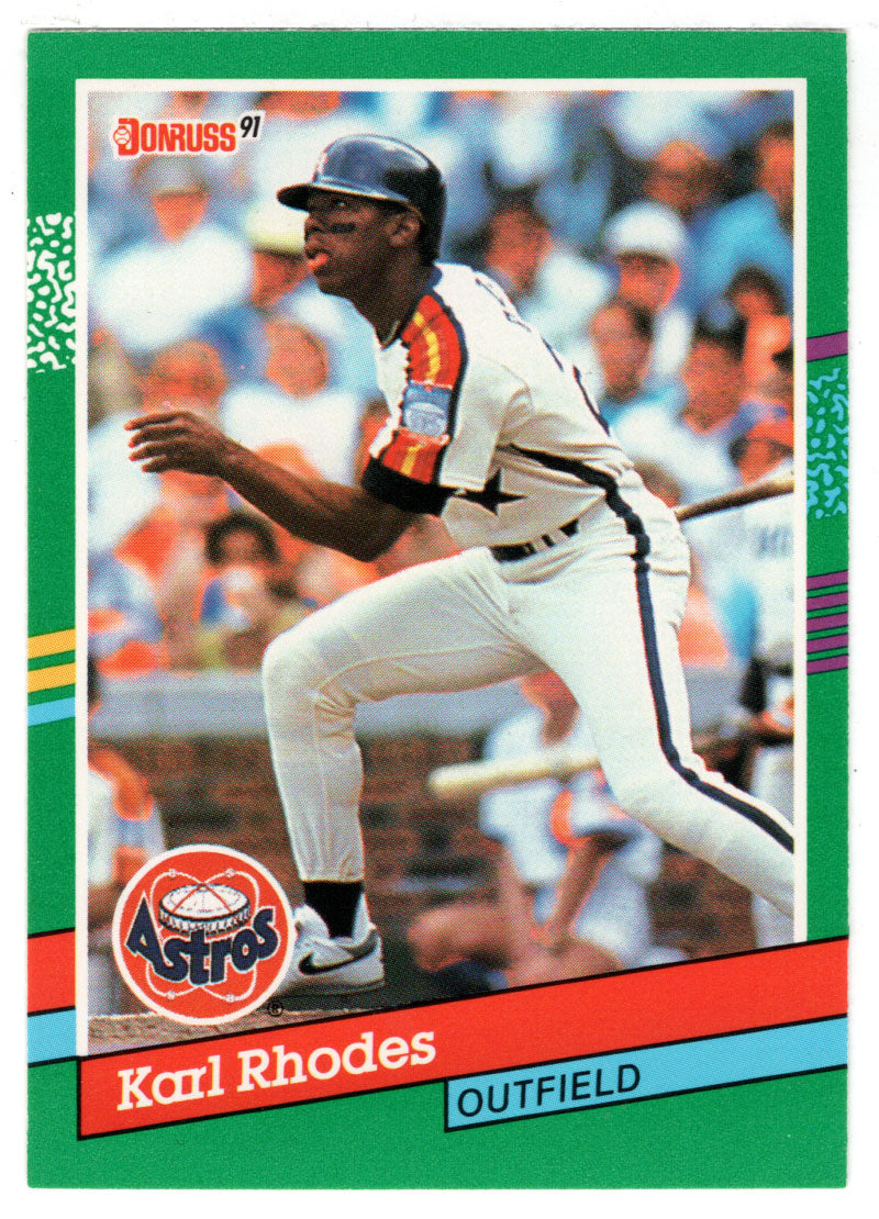 Karl Rhodes - Houston Astros (MLB Baseball Card) 1991 Donruss # 698 Mint