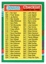 Load image into Gallery viewer, Checklist # 8 (# 507 - # 604) (MLB Baseball Card) 1991 Donruss # 700 Mint
