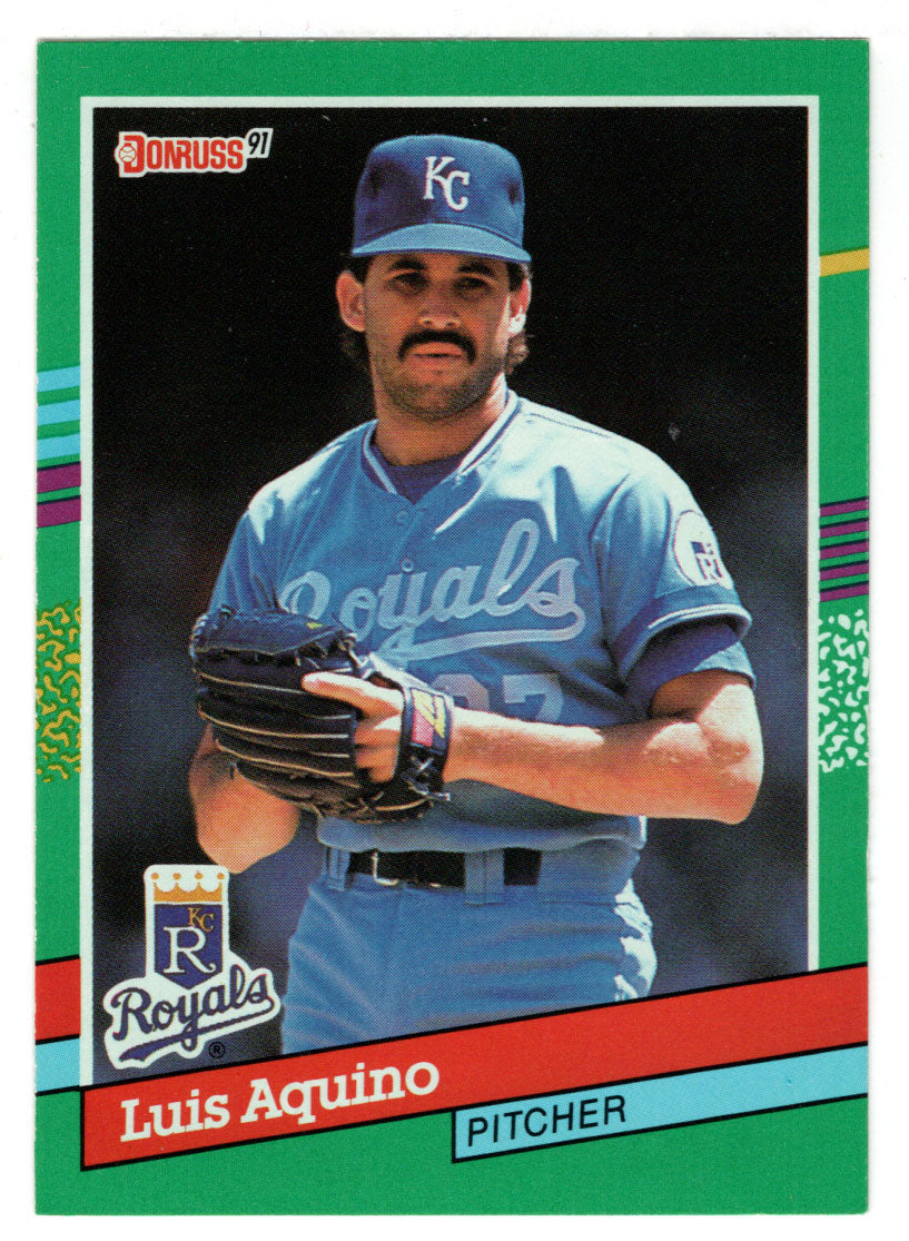Luis Aquino - Kansas City Royals (MLB Baseball Card) 1991 Donruss # 718 Mint