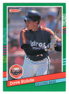 Dave Rohde - Houston Astros (MLB Baseball Card) 1991 Donruss # 743 Mint