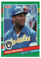 Gary Sheffield - Milwaukee Brewers (MLB Baseball Card) 1991 Donruss # 751 Mint