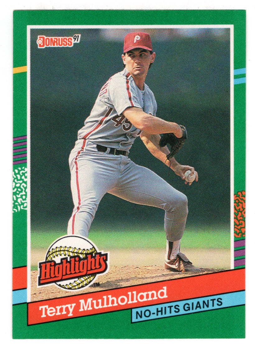 Terry Mulholland - Philadelphia Phillies - Highlights (MLB Baseball Card) 1991 Donruss # BC-14 Mint