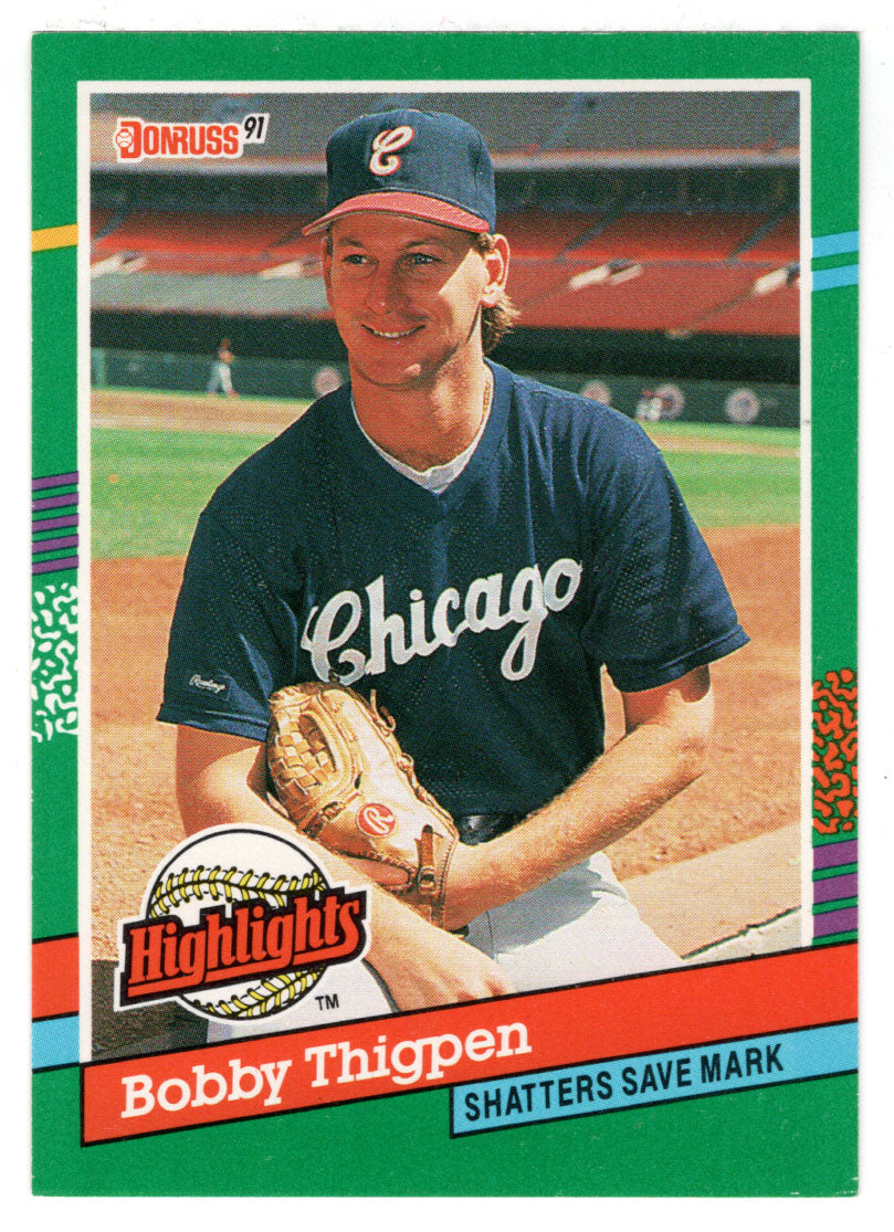 Bobby Thigpen - Chicago White Sox - Highlights (MLB Baseball Card) 1991 Donruss # BC-20 Mint