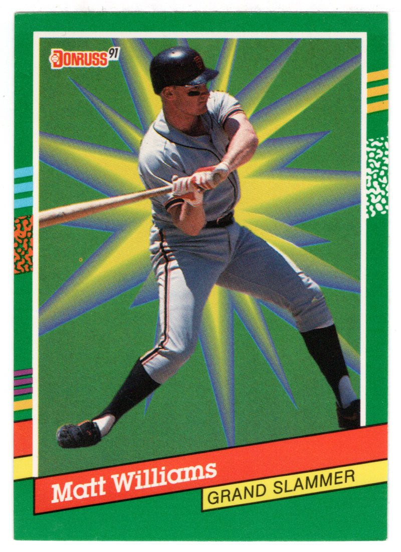 Matt Williams - San Francisco Giants - Grand Slammers (MLB Baseball Card) 1991 Donruss # 8 Mint