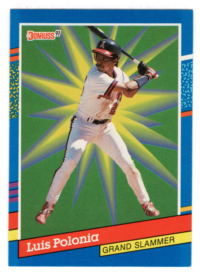 Luis Polonia - California Angels - Grand Slammers (MLB Baseball Card) 1991 Donruss # 10 Mint