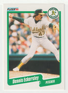 Dennis Eckersley - Oakland Athletics (MLB Baseball Card) 1990 Fleer # 6 Mint