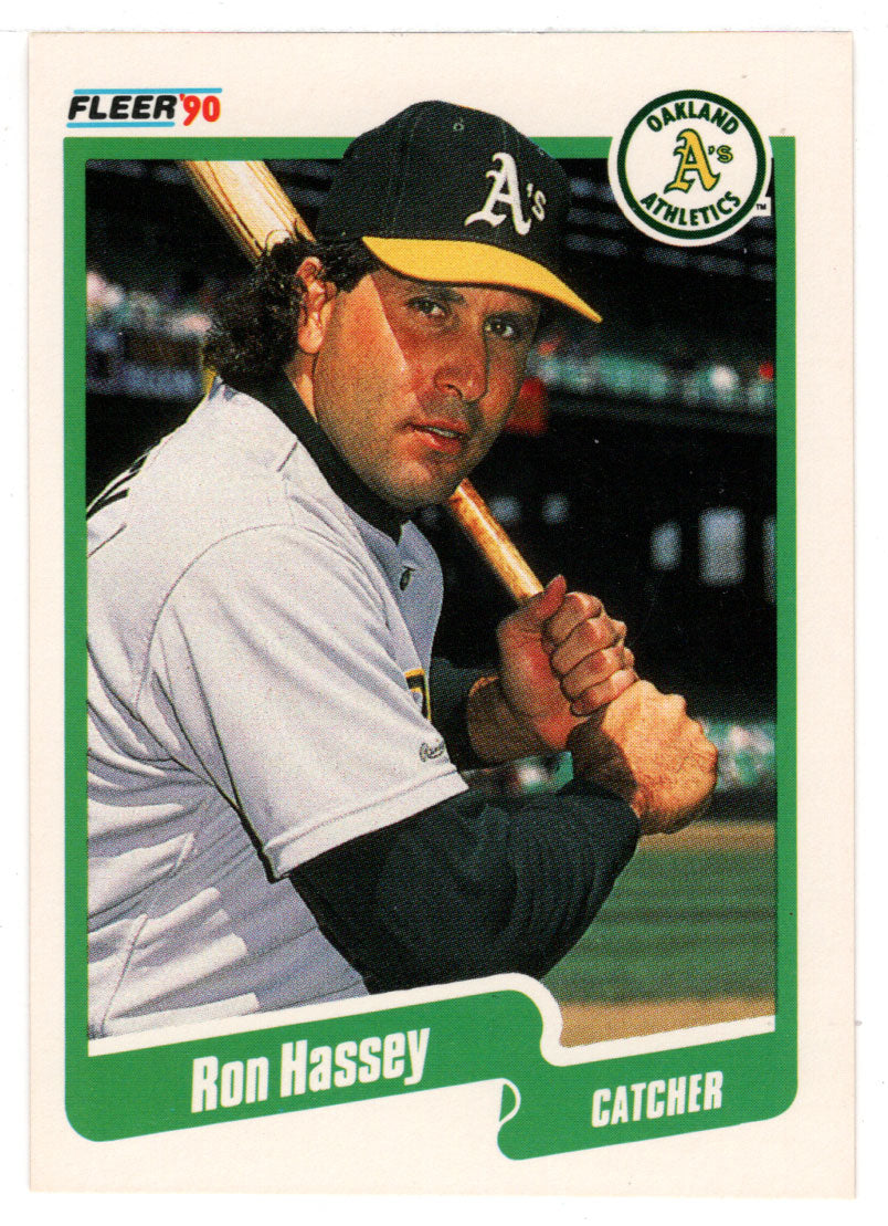 Ron Hassey - Oakland Athletics (MLB Baseball Card) 1990 Fleer # 8 Mint