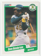 Dave Henderson - Oakland Athletics (MLB Baseball Card) 1990 Fleer # 9 Mint
