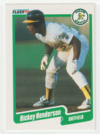 Rickey Henderson - Oakland Athletics (MLB Baseball Card) 1990 Fleer # 10 Mint